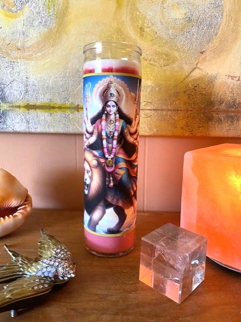 Goddess Durga 7 Day Devotional Candle for wholesale by Tatiana Konstantinov