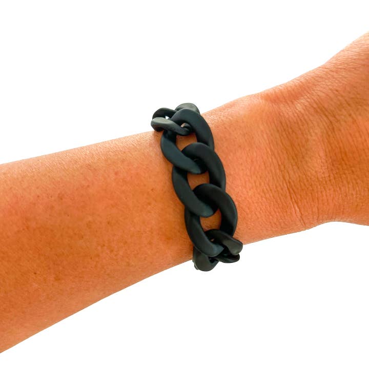 Savvy Bling - Wholesale Link & Chain Bracelet - All Chunky Acrylic Chain Link Bracelet