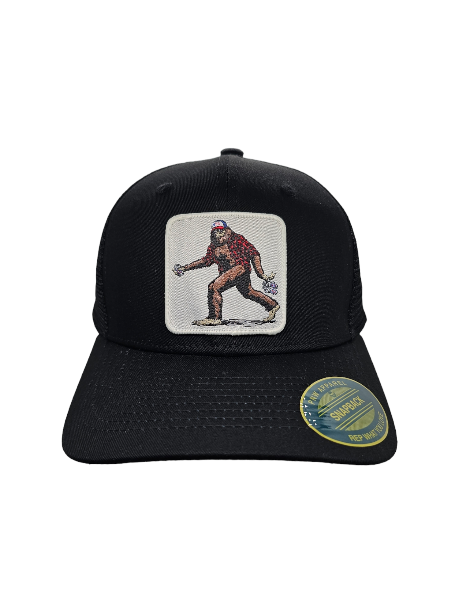 PNW Apparel - Vente Casquette de camionneur – unisexe - Casquette Snapback en maille Sasquatch Trucker13