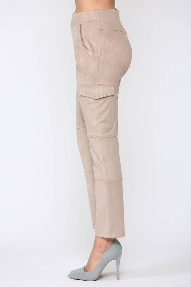 Joh Apparel - Wholesale Pants - Women's - Amber Stretch Suede Cargo Pant8