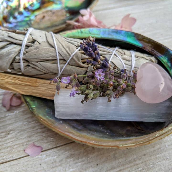 Coconut Quartz - Wholesale Sage Bundle - Sage Crystal Kit, Housewarming Gift, Smudge, Energy Cleanse2