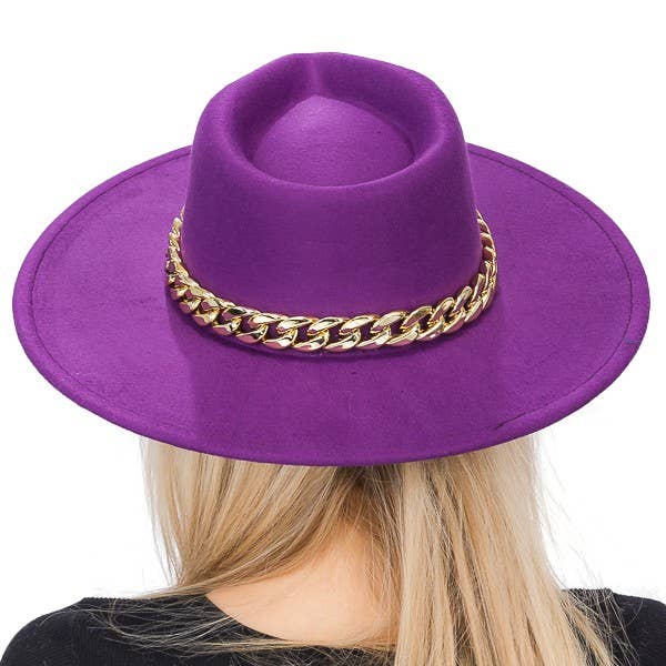 Cap Zone – Großhandel Fedora-Hut – Damen – Große, kubanische Rancher-Mütze mit Knitterfalten und breiter Rancher-Kette13