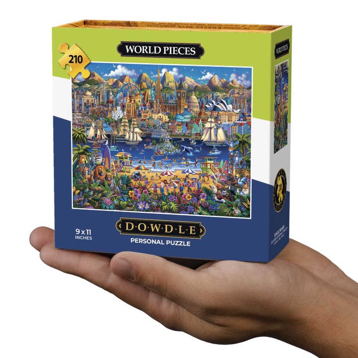 World Pieces - Personal Puzzle - 210 Piece for wholesale by Boardwalk Puzzle Company