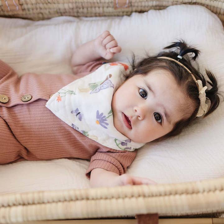 Bebe au Lait - Wholesale Bandana Bib - Woodland Fairy Oh-So-Soft Muslin Bandana Bib2