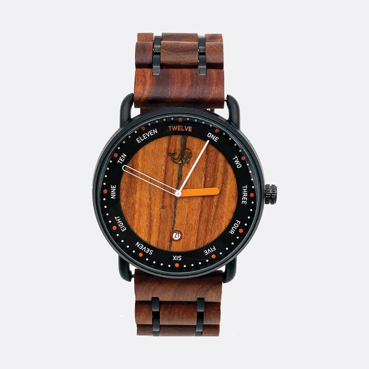 Wood Watch w/Genuine Wood - the "Pacific" for wholesale by Oliver and the Sea