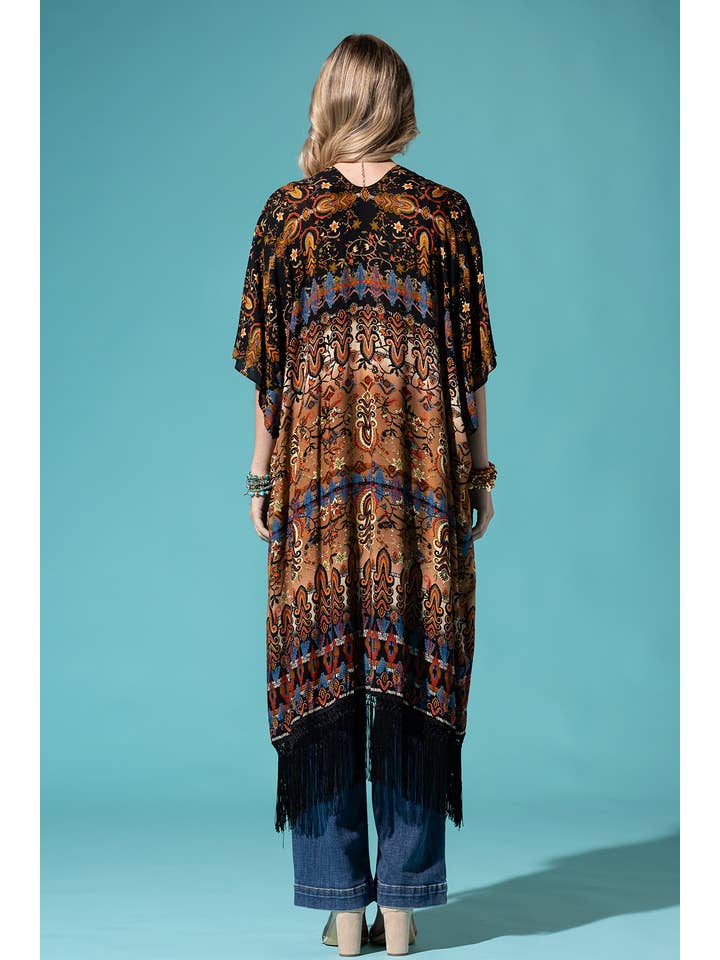 Annecy Fringe Kimono for wholesale on Faire5