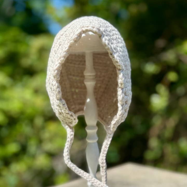 Valkyrie Handmade LLC - Wholesale Bonnet - Baby - Braemar Crochet Baby Bonnet2