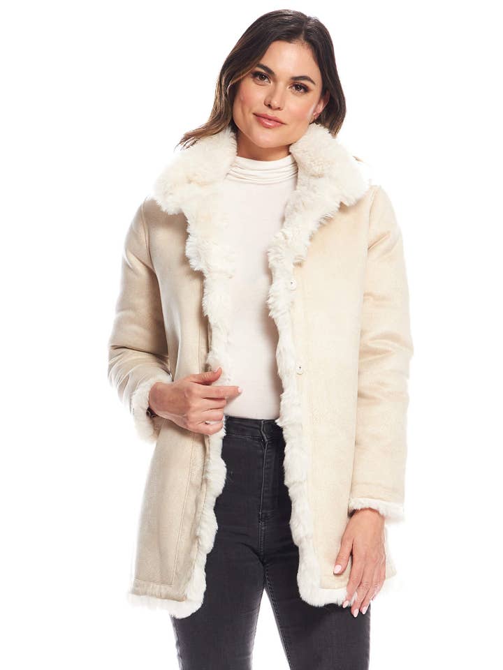 Donna Salyers Fabulous-Furs - Wholesale Fur/Faux Fur Coat - Women's - Faux Fur Rainier Reversible Mink Coat