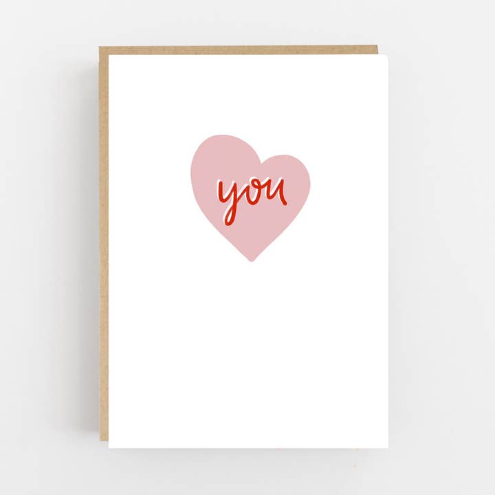 You - Heart Card for wholesale by Lomond Paper Co