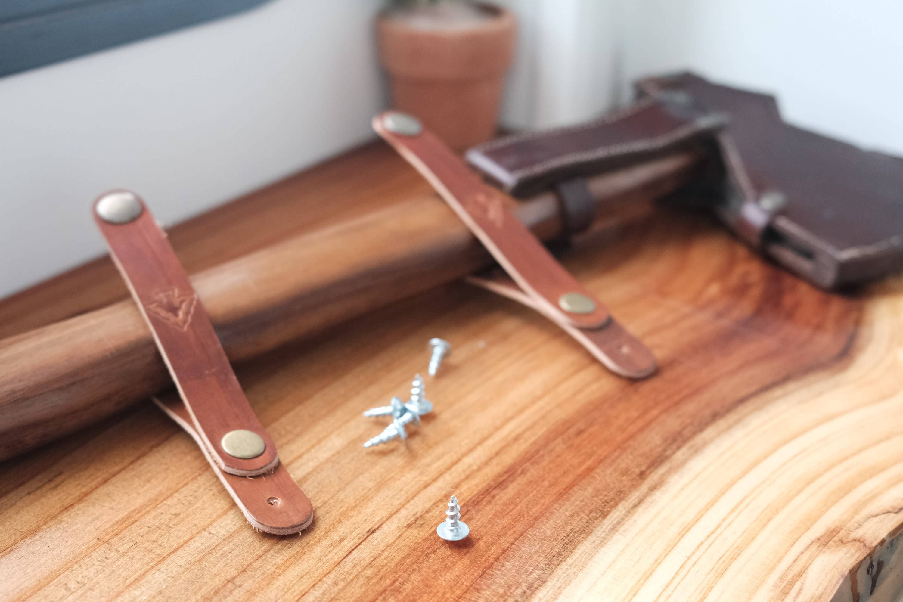 Small Truck Campers - Wholesale Wall Hook - Leather Axe Display/Holder3