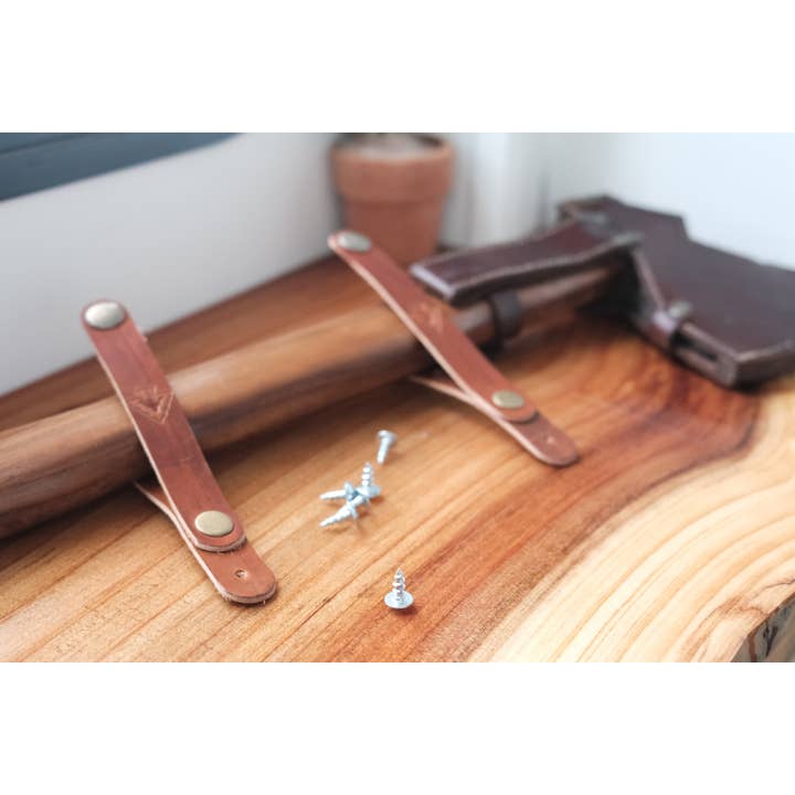 Small Truck Campers - Wholesale Wall Hook - Leather Axe Display/Holder3