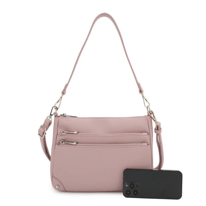 KAYLA+AVA – wholesale Crossbody bag – Women's – SHELBY 2 WAY TRIPLE COMPARTMENT CROSSBODY BAG2