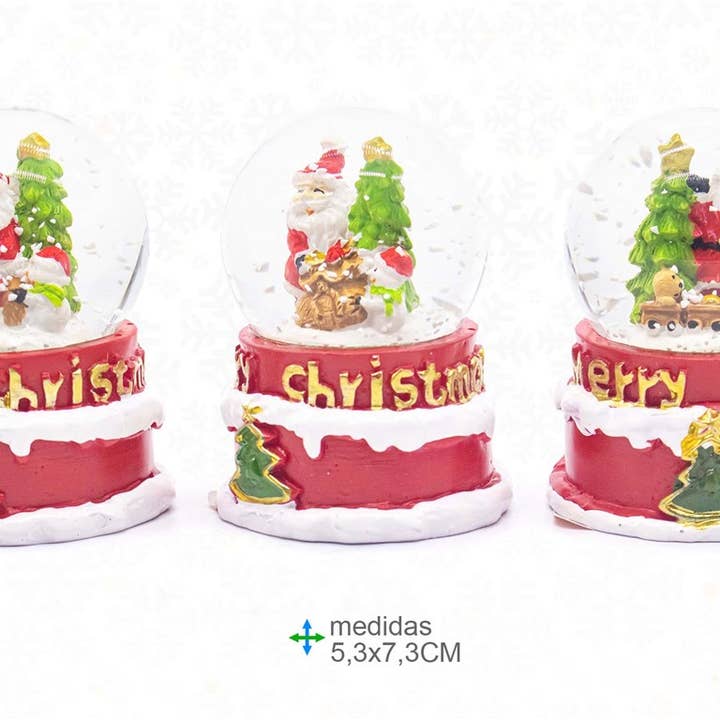 Christmas Pie Glass Balloon 5.3x7.3cm (12 pcs) for wholesale by Esoterica Arte