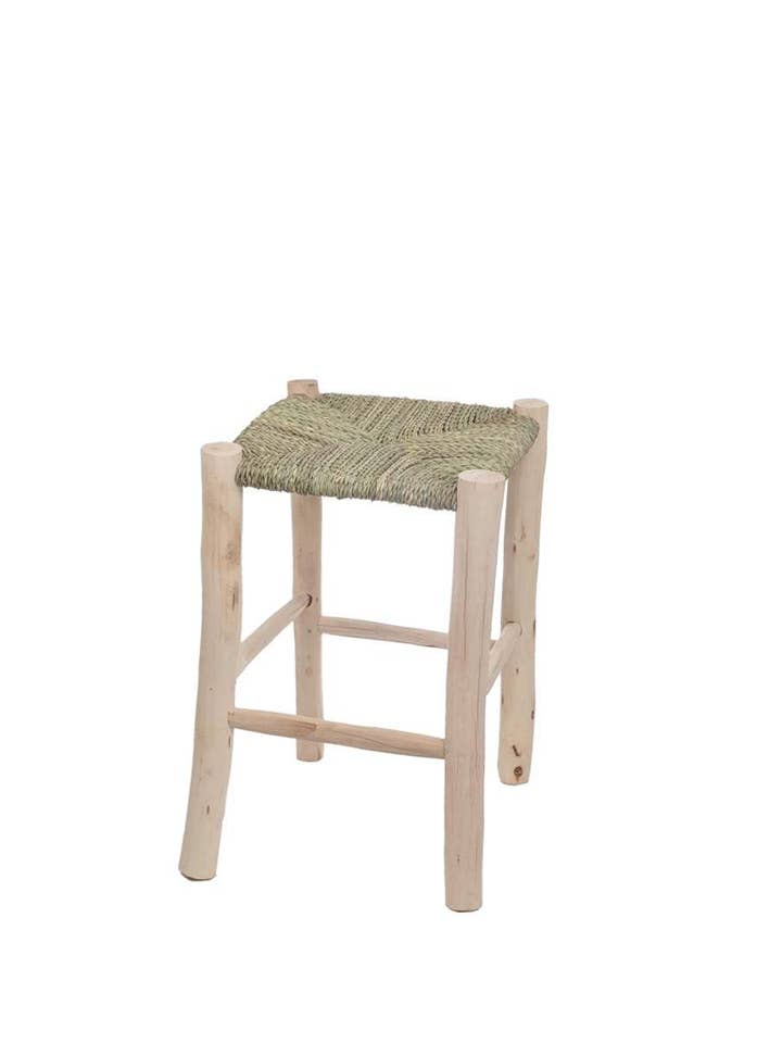 KD3582223_00 - WOODEN AND BOGA STOOL, 50CM. MAINLAND ONLY for wholesale by Kbas