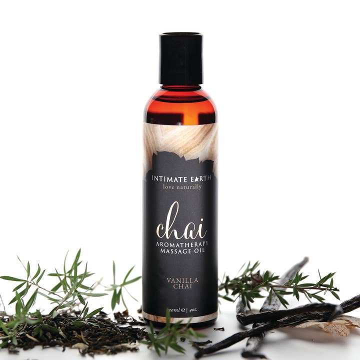 Chai Aromatherapy Massage Oil for wholesale by Intimate Earth