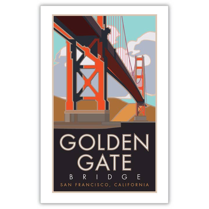 Golden Gate 1, San Francisco, California - Posters for wholesale by Travel Posters by M&W Design Co.