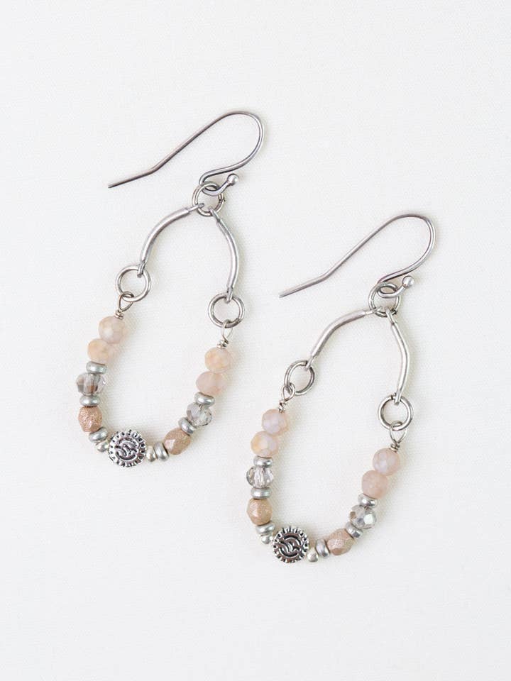 Blush Crystal, Czech Glass Simple Earrings for wholesale by Anne Vaughan Designs Jewelry