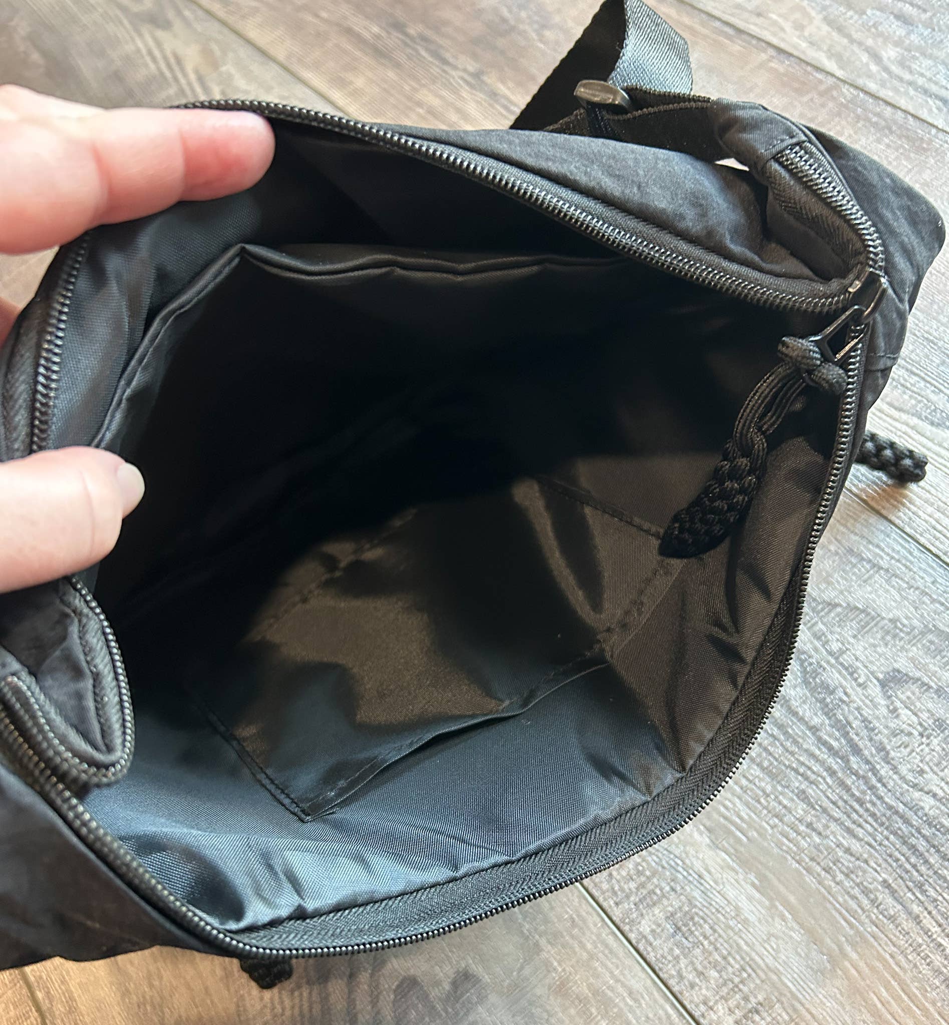 JILLIAN INK LLC - Wholesale Crossbody Bag - Women's - Large Nylon Crescent 3 Zipper Bag 5