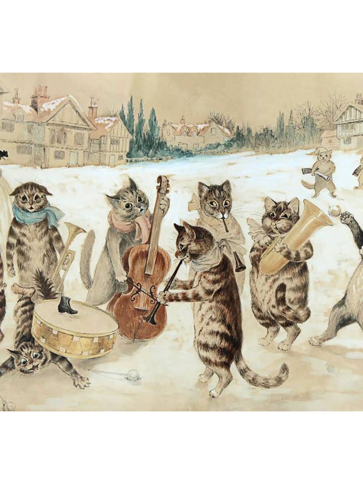 Cat Caroling for wholesale by Sweet Tree Cards