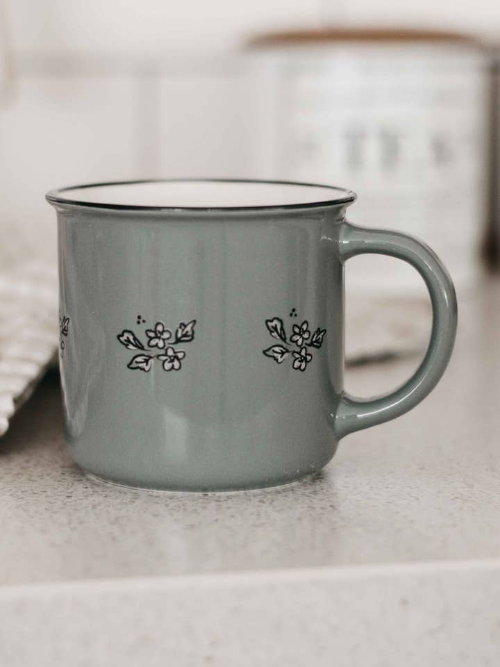 Mug: April Floral for wholesale by Bencer & Hazelnut