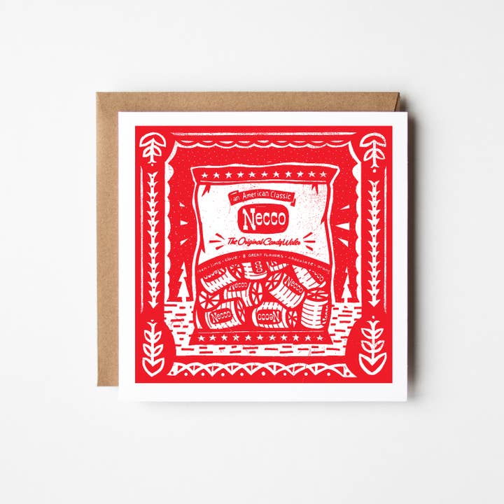 Necco Wafer Grußkarte für den Großhandel von Indestructible Food