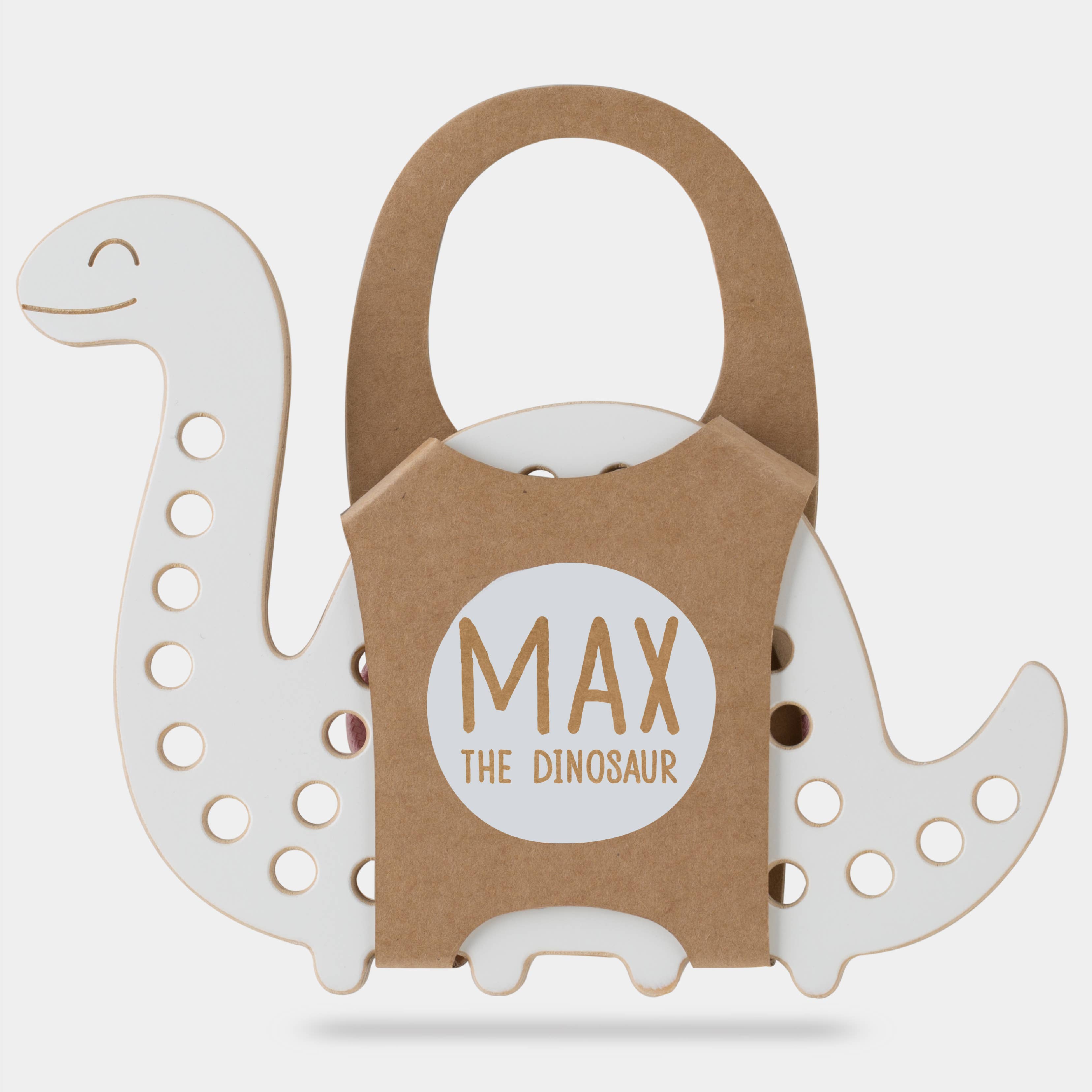 milin - Venta al por mayor Juguete de madera - Niños - Max the Dinosaur, juguete de cordones de madera, montessori9