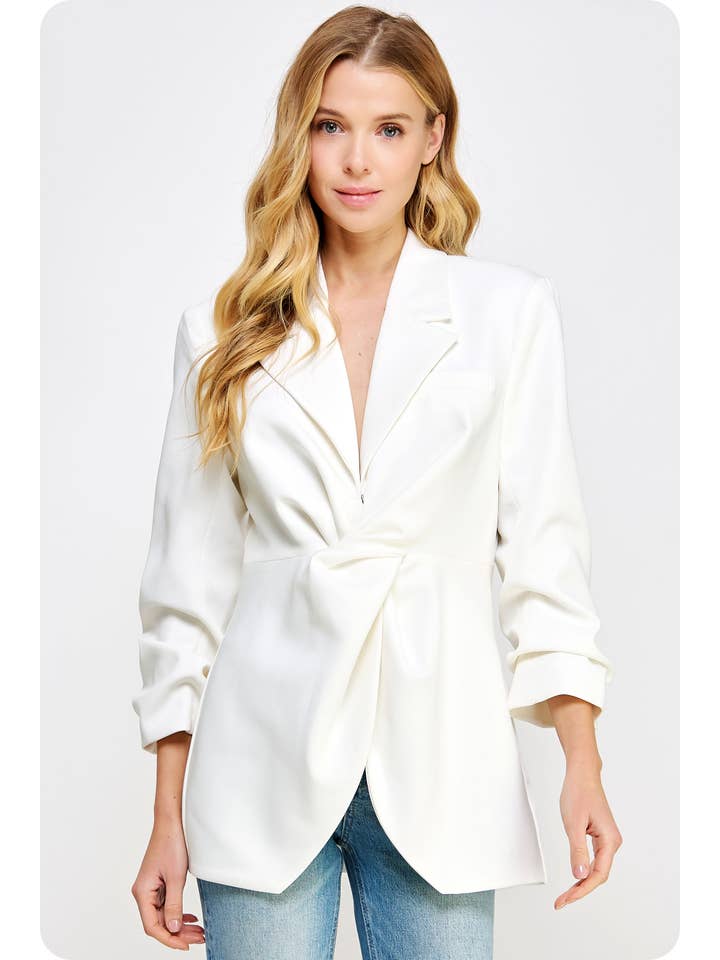 Strut & Bolt - Wholesale Blazer – Women's - Twisted Knot Detail Blazer5