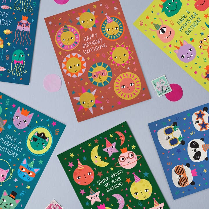 Mifkins – wholesale Birthday card – Party Monsters Card2