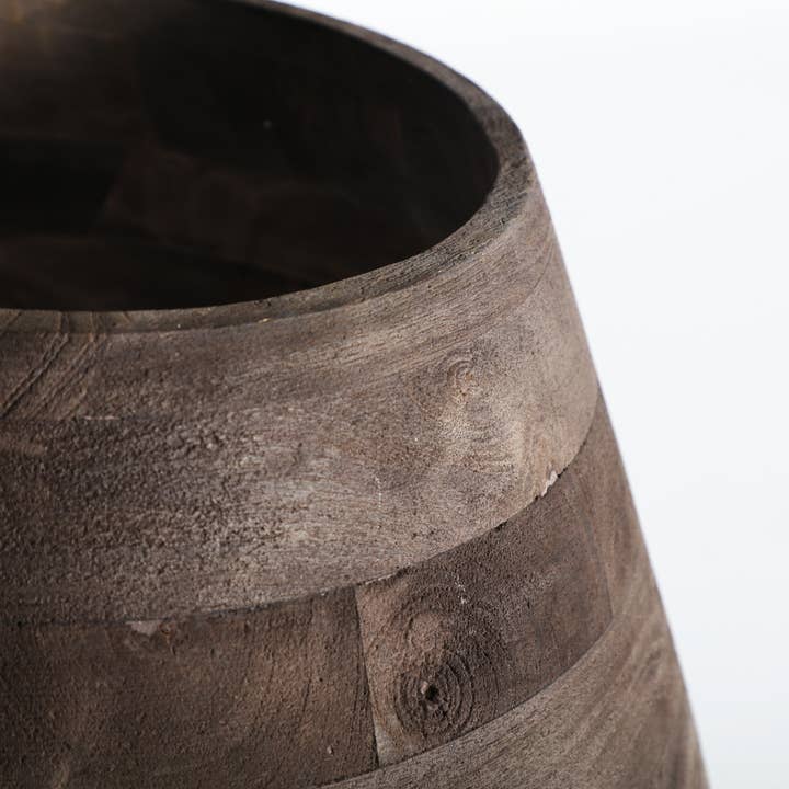 Kodu - Vendita all'ingrosso Tavolini - Lampada da tavolo rettangolare in legno di mango marrone 38x38x60 cm1