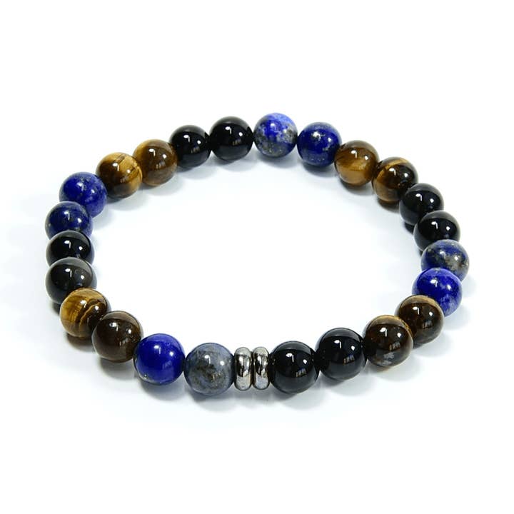 Grounded Confidence Vibes Bracelet - 8mm for wholesale by Jenson Natural Jewelry