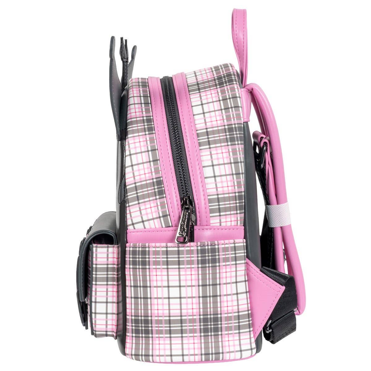 Entertainment Earth - Wholesale Backpack - Kids - Sanrio Kuromi Flames and Plaid Mini-Backpack - EE Exclusive5