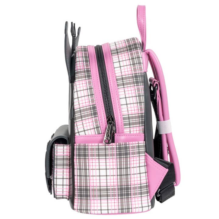 Entertainment Earth - Wholesale Backpack - Kids - Sanrio Kuromi Flames and Plaid Mini-Backpack - EE Exclusive5