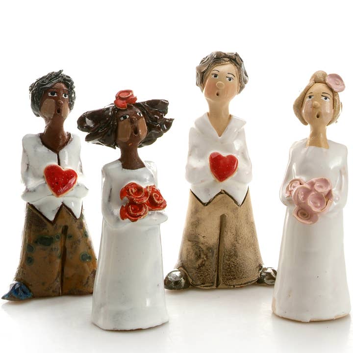Quirky Newlyweds Individually Crafted Figurine for wholesale by Art In Ceramic
