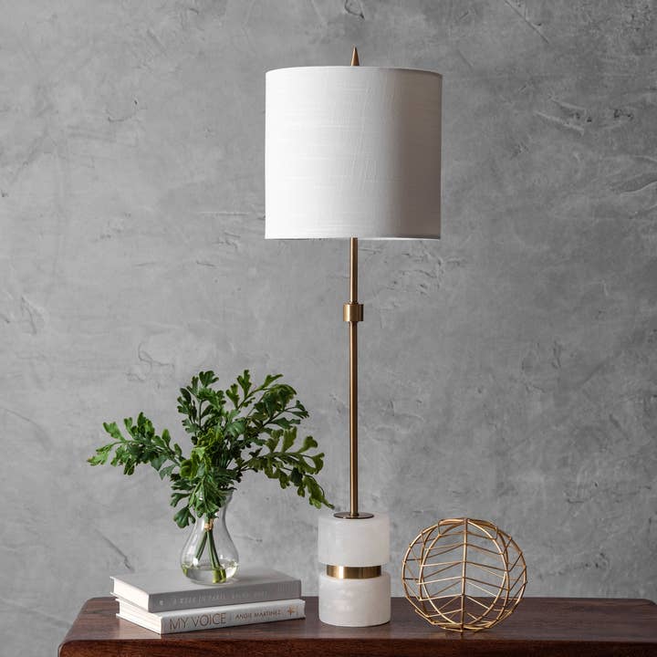 Bronze Charlotte 31" Marble Table Lamp for wholesale on Faire2