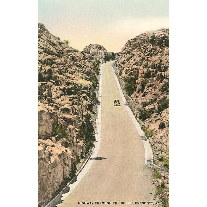 Cartolina AZ-419 Autostrada attraverso i Dells, Prescott per la vendita all'ingrosso da parte di Found Image Press