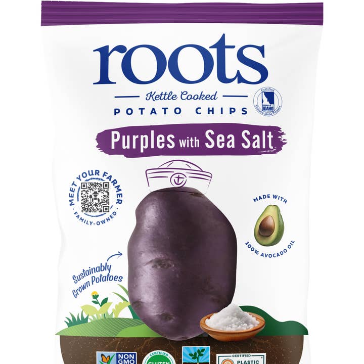 Purples with Sea Salt Kettle Potato Chips 12/5oz Bags and other Purchase Wholesale roots. Free Returns & Net 60 Terms on Faire trending on Faire.