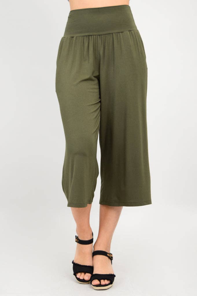 Blue Sky Clothing Co LLC - Wholesale Pants - Women's - Gaylene Capri, Khaki, Bamboo0