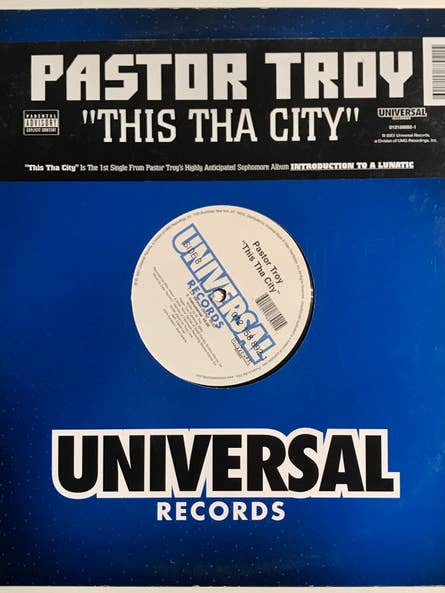 PASTOR TROY This Tha City Vinyl Record for wholesale by Real Retro