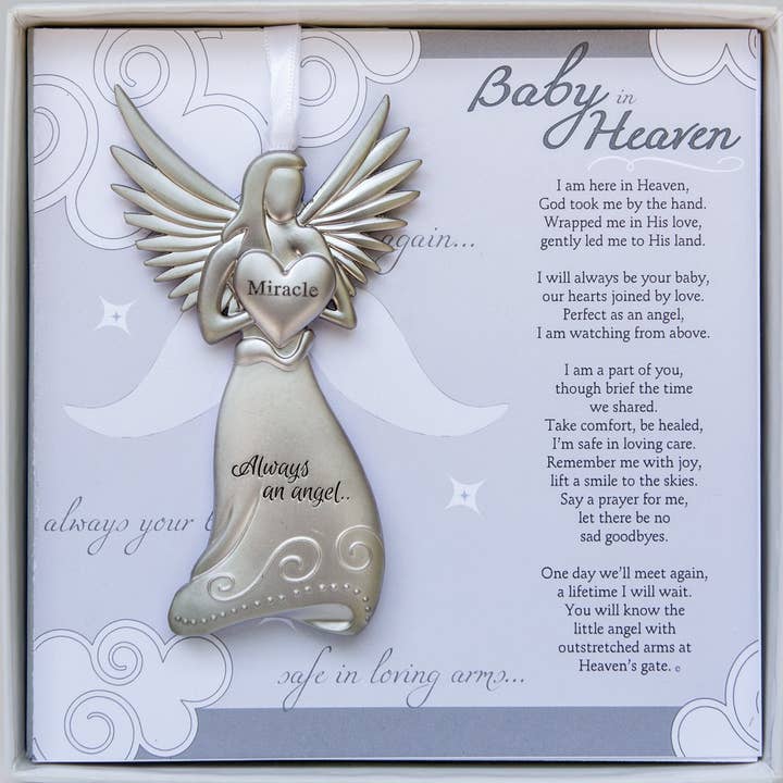 Baby In Heaven Angel Infant Loss Gift 4532-2 for wholesale by The Grandparent Gift Co. Inc.