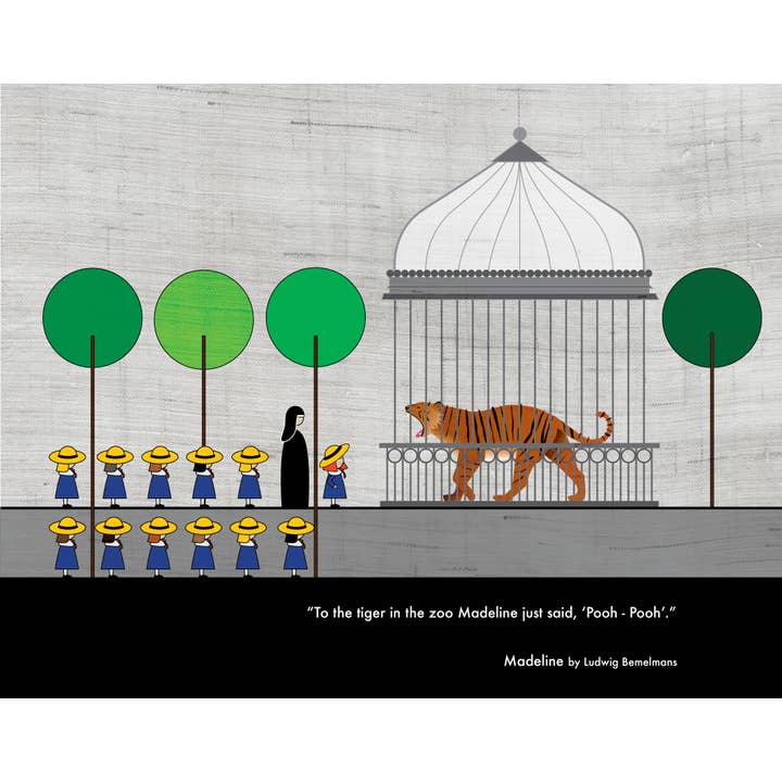 Lucky Skye Graphics – Impressão artística por atacado – Ludwig Bemelmans - Madeline 2