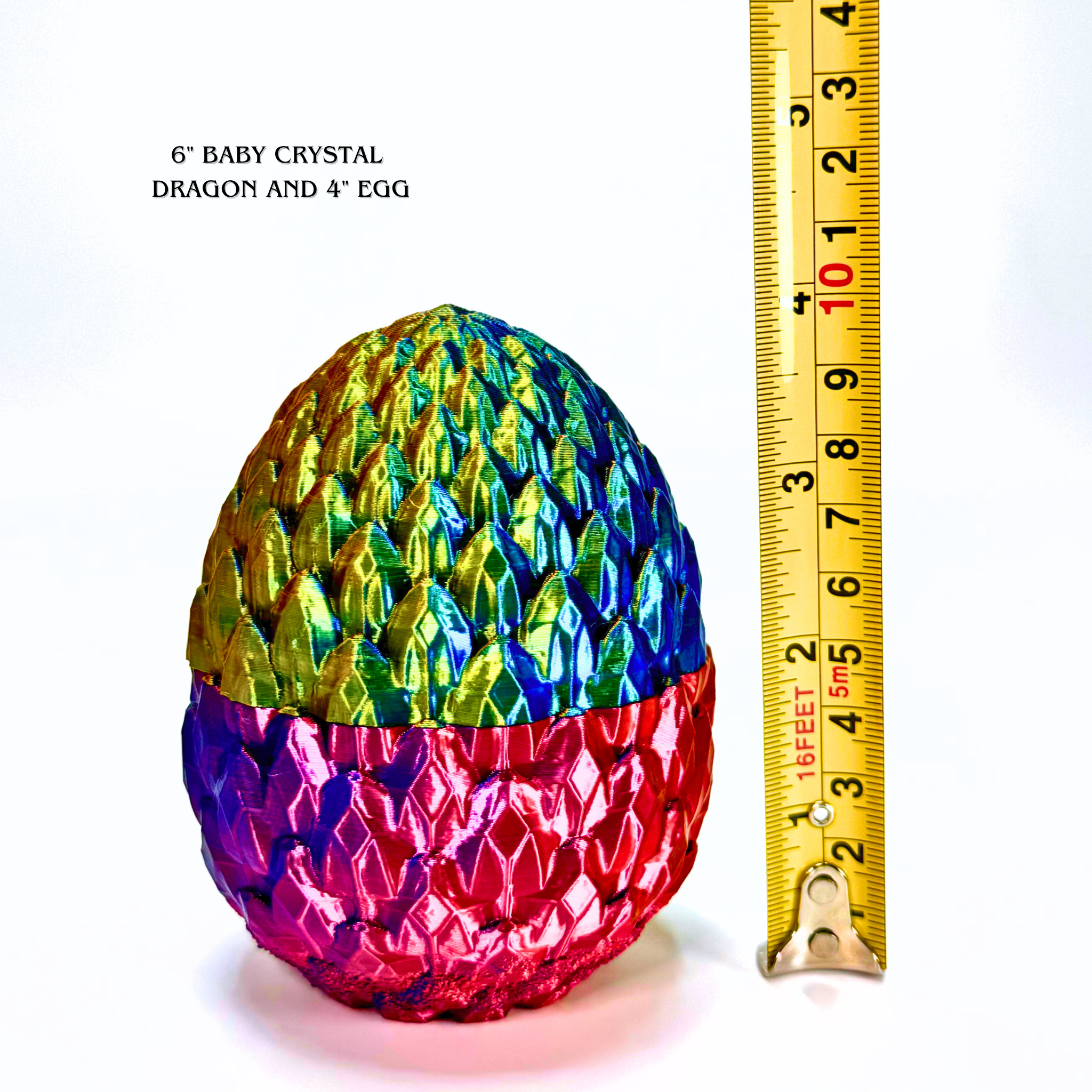 Dragon Fidgets - Wholesale Fidget Toy - Kids - 6IN Baby Crystal Dragon & Optional 4IN Egg, Fidget Toy25