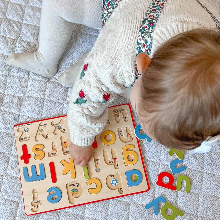 Bigjigs Toys - Wholesale Puzzle - Kids - Inset Puzzle Lowercase Alphabet