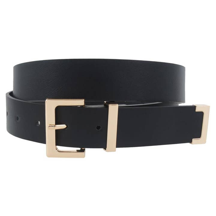 anbfashion - Wholesale Belt – Women's - Plus Size Simple Square Buckle Tip Belt IW-33024PLUS1