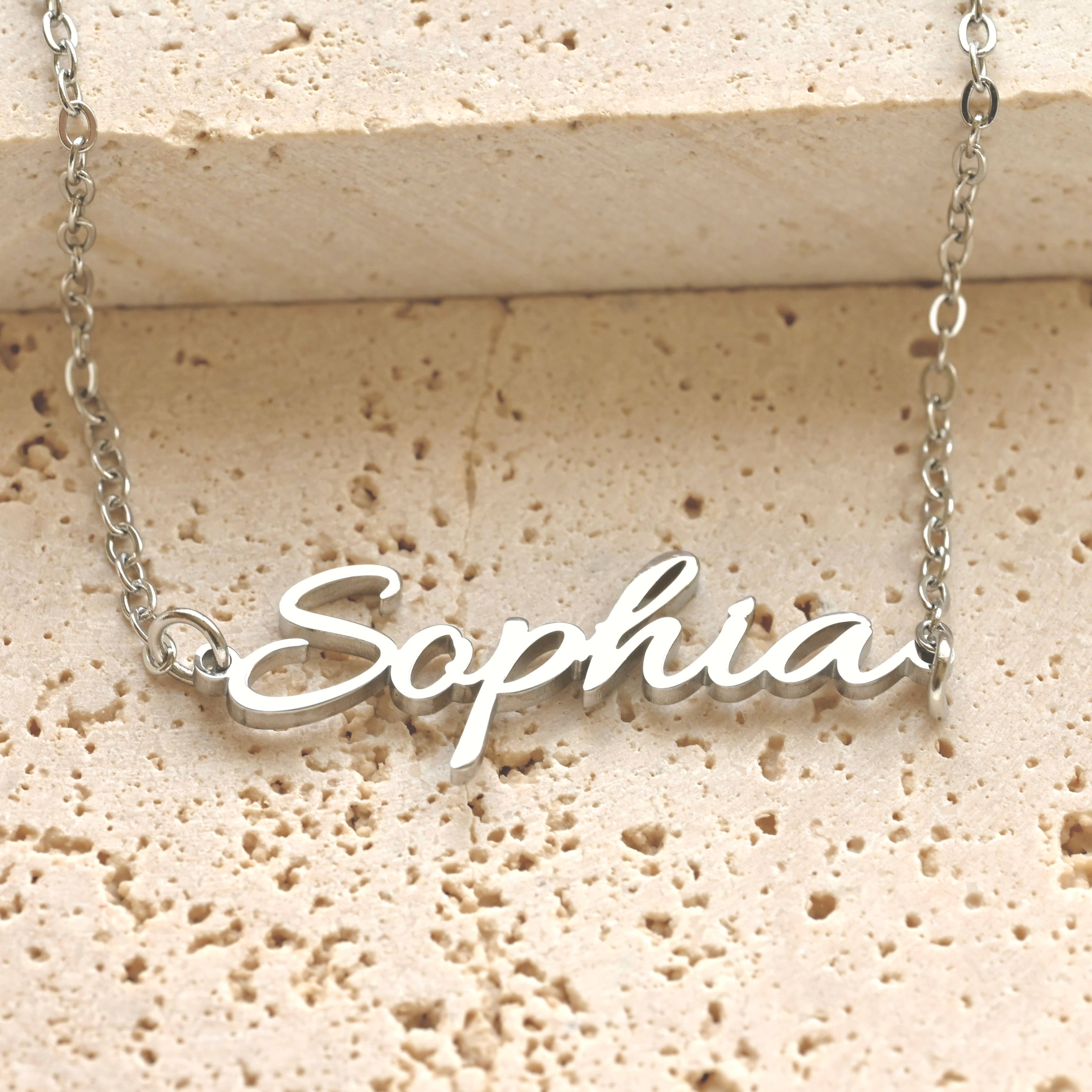 Blueyejewelry - Wholesale Pendant/Charm Necklace - Custom Name Necklace - 18k Gold Personalized Name Necklace10
