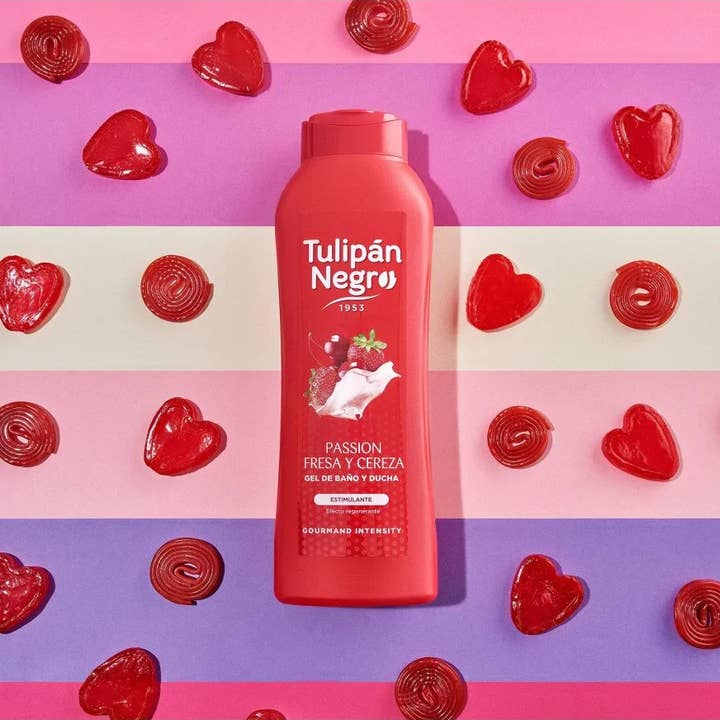 Kcosmetique - Wholesale Body Wash/Shower Gel - TULIPAN NEGRO SHOWER GEL 650ML STRAWBERRY & CHERRY1