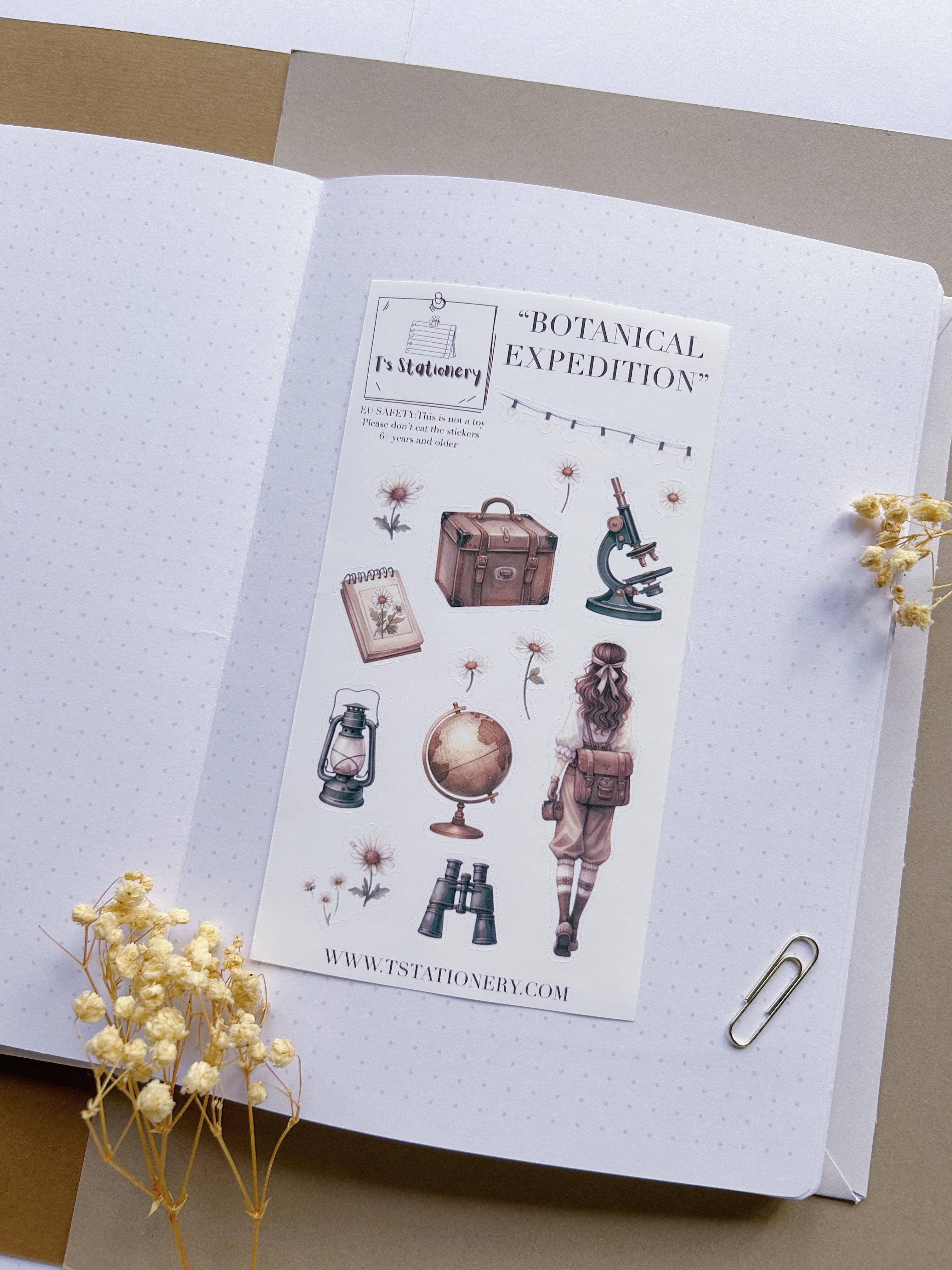 T's Stationery - Wholesale Sticker - "Botanical Expedition"  Sticker Sheet0