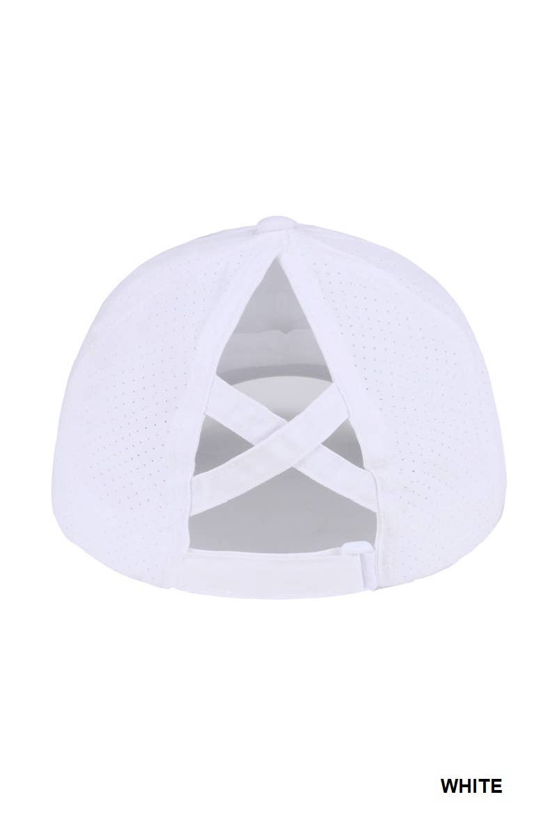 42POPS - Wholesale Baseball Cap - Women&#x27;s - ..0806 Criss Cross Ponytail Baseball Cap Mesh side SI-2854917