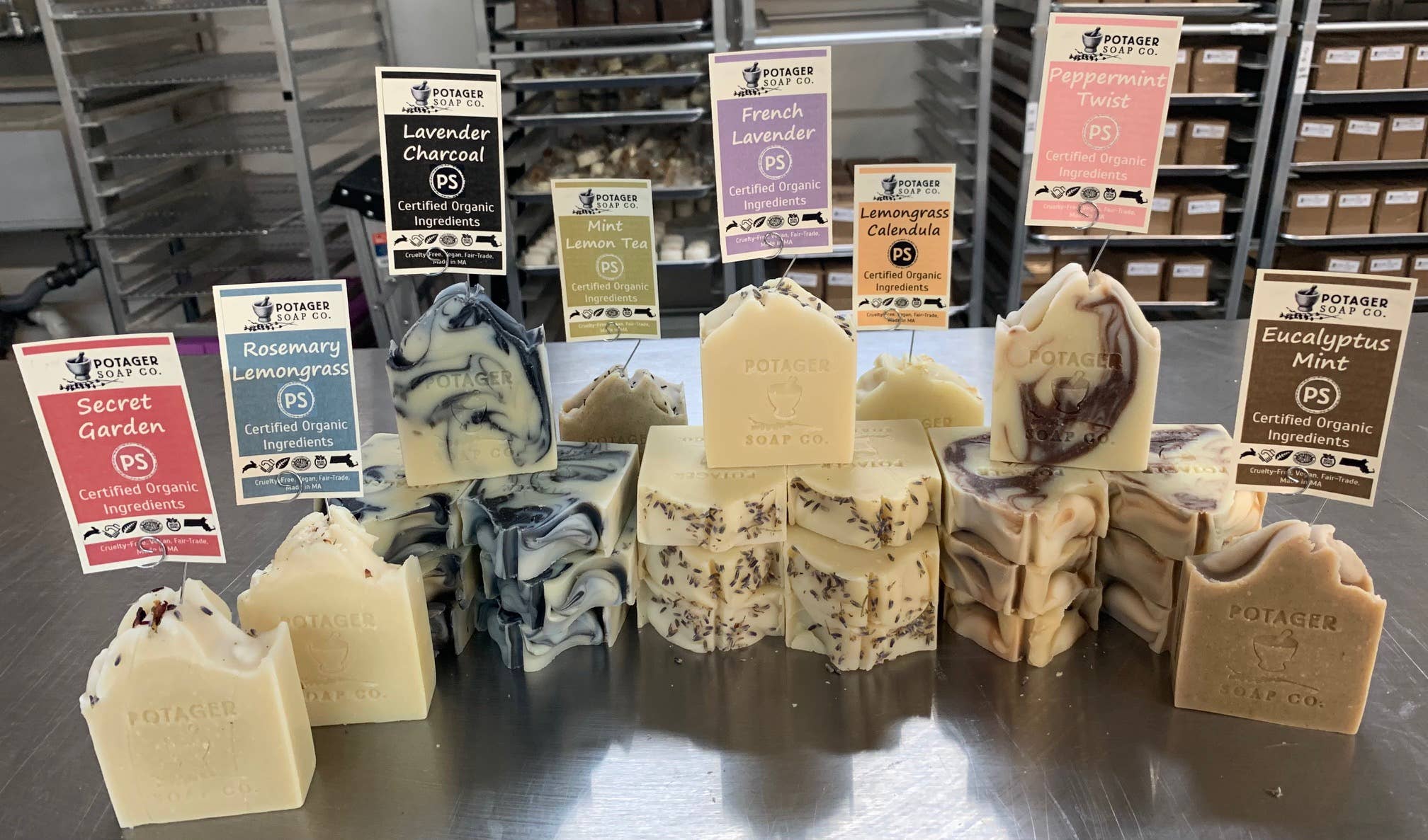 Potager Soap Company - Wholesale Bar Soap - Secret Garden | Wrapped – Wild Earth Bar with Depth10