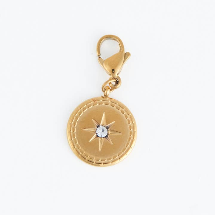 Elsie & Zoey - Wholesale Individual charm/pendant - Narelle Waterproof Compass Charm2
