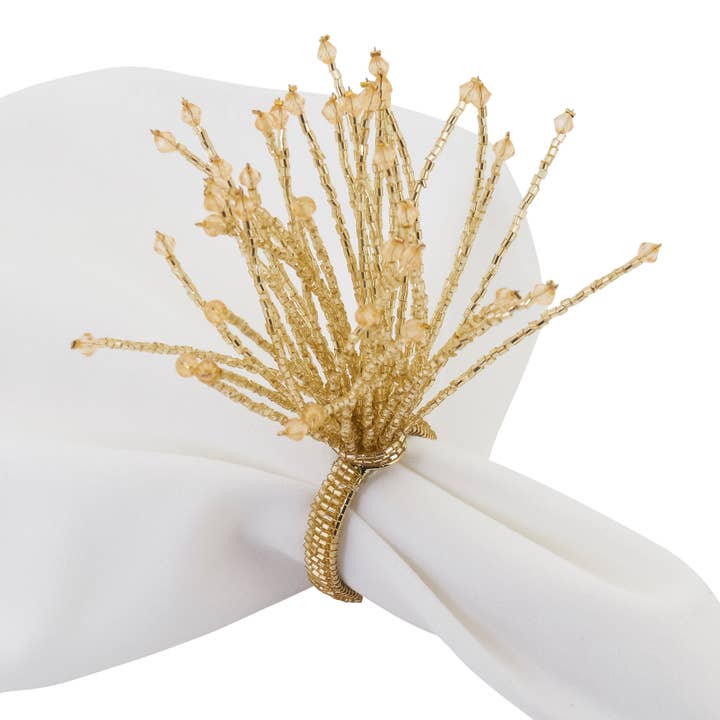 Saro Lifestyle - Wholesale Napkin Ring - Beaded Napkin Ring